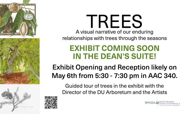 Trees exhibit event poster